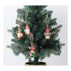12 PCS Wooden Christmas Tree Hanging Decorations,Santa Claus Christmas Ornaments for Decorating Christmas Tree, Theme Party Decorations, Gnome Elf Party Supplies view 4