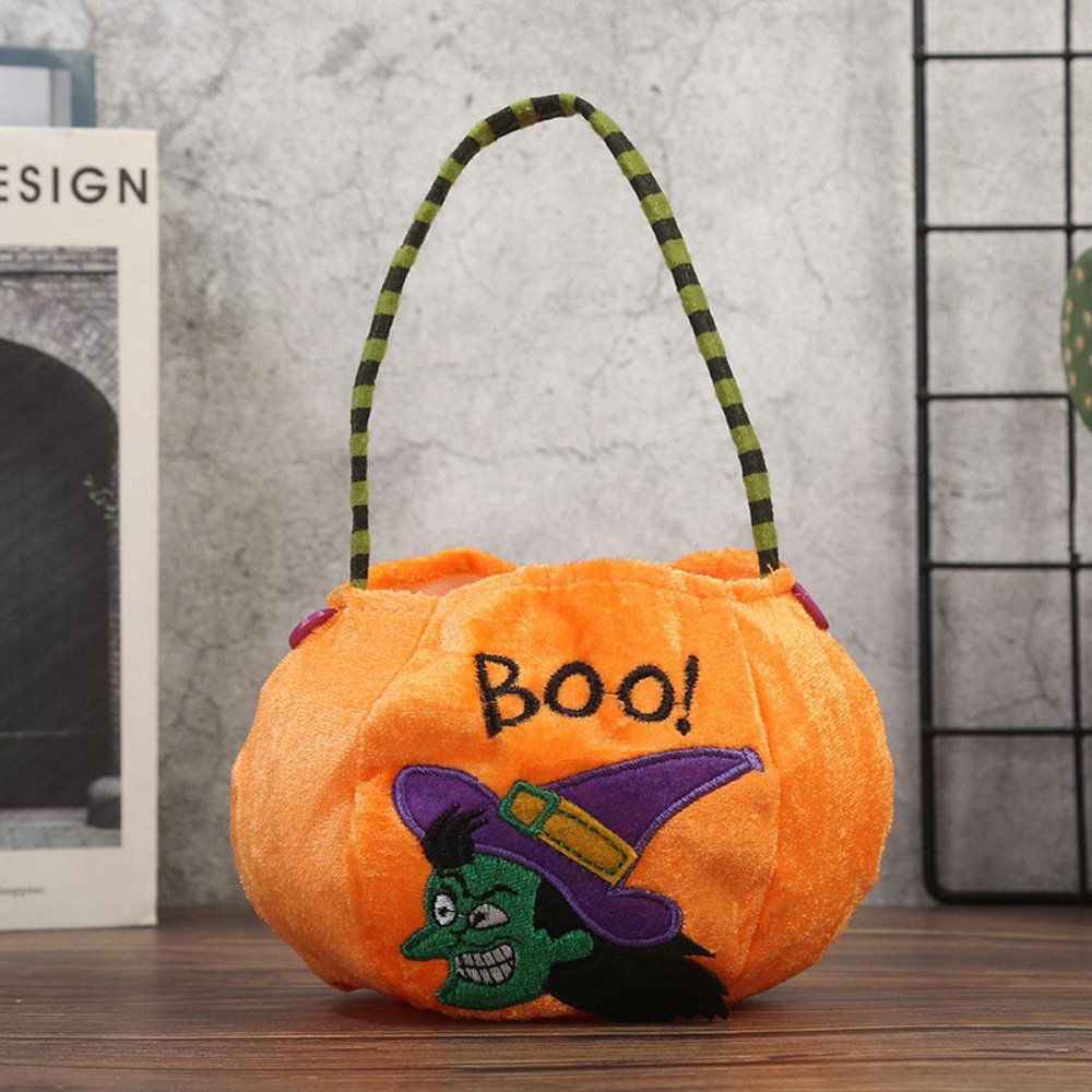 Yukihira Halloween Candy Bag Decoration Kindergarten Kids Gift Bag Halloween Pumpkin Bag Scene Decoration Props