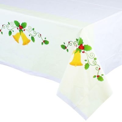 OLELy Christmas Rectangular Disposable Tablecloth Cartoon Christmas Tabletop Decoration Tablecloth Two Tablecloths