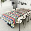 OLELy Christmas Rectangular Disposable Tablecloth Cartoon Christmas Tabletop Decoration Tablecloth Two Tablecloths view 2