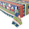 OLELy Christmas Rectangular Disposable Tablecloth Cartoon Christmas Tabletop Decoration Tablecloth Two Tablecloths view 4