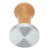 Tamper, Coffee Tamper,58mm Coffee Tamper Espressos Press with Tamper Mat 304 Stainless Steel Flat Base Wooden Handle Hammer for Coffee Grounds Barista Espressos Machines Accessories(Thread) view 1