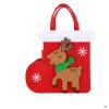 Yukihira New Felt Christmas Tote Bag Christmas Eve Apple Bag Christmas Decorations Cartoon Elk Candy Bag view 1