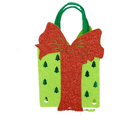 Yukihira New Felt Christmas Tote Bag Christmas Eve Apple Bag Christmas Decorations Cartoon Elk Candy Bag