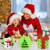 Yukihira New Felt Christmas Tote Bag Christmas Eve Apple Bag Christmas Decorations Cartoon Elk Candy Bag view 4