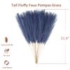 Acfruits Blue Pampas Grass Small and Large Fluffy 20Pcs 21.7'' with 6Pcs 27.6 Inch view 3