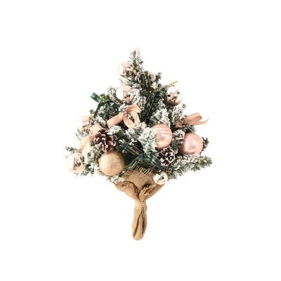PEKJI Wall Mounted Creative Xmas Tree Plastic Mini Artificial Christmas Tree Door Wall Upside Down Hanging Decoration