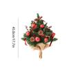 PEKJI Wall Mounted Creative Xmas Tree Plastic Mini Artificial Christmas Tree Door Wall Upside Down Hanging Decoration view 2