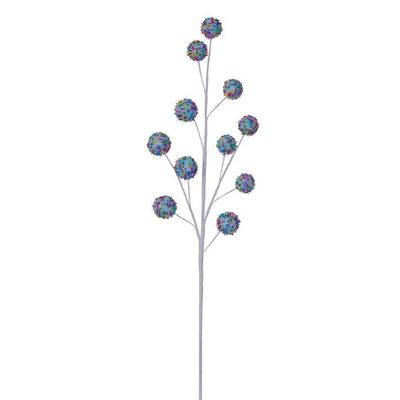 Vickerman 736531-26" Blue Glitter Ball Spray (3 Pack) (EH236702)