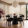 Tov Furniture Palla Black Performance Boucle Dining Chair view 2