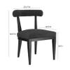 Tov Furniture Palla Black Performance Boucle Dining Chair view 3