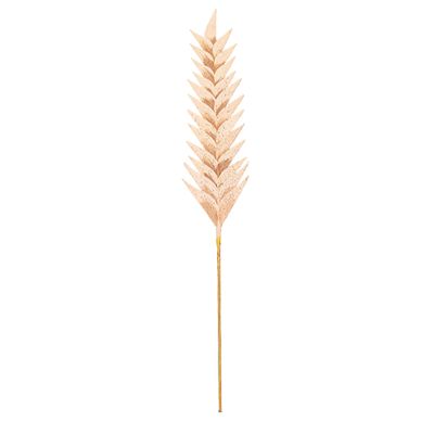 Vickerman 28" Artificial Light Brown Designer Sword Palm Stem 3/Bag. Features a Paper Based Palm.