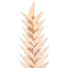 Vickerman 28" Artificial Light Brown Designer Sword Palm Stem 3/Bag. Features a Paper Based Palm. view 2