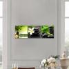 3 Panel Zen Canvas Wall Art Still Life SPA Stone Green Bamboo White Frangipani Flower Pictures Prints on Canvas for Home Office Kitchen Wall Decor 10x10inchx3 Framed view 4