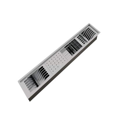 Calha Umida Stainless Steel Top Mounted Dish Drying Rack, Dish Drying with Drainer, Kitchen Counter Dish Dryer Utensils Holder, Drain, Space-Saving Design 5M 1080
