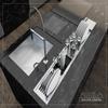 Calha Umida Stainless Steel Top Mounted Dish Drying Rack, Dish Drying with Drainer, Kitchen Counter Dish Dryer Utensils Holder, Drain, Space-Saving Design 5M 1080 view 2