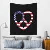 ADTEMP Heart Love Peace Sign Tapestry 60x51 Inch Art Wall Hanging Banner Tapestry Bedroom Living Room Dorm view 4