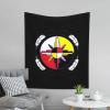ADTEMP Medicine Wheel Native Americans Tapestry 60x51 Inch Art Wall Hanging Banner Tapestry Bedroom Living Room Dorm, Black view 2