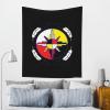 ADTEMP Medicine Wheel Native Americans Tapestry 60x51 Inch Art Wall Hanging Banner Tapestry Bedroom Living Room Dorm, Black view 4