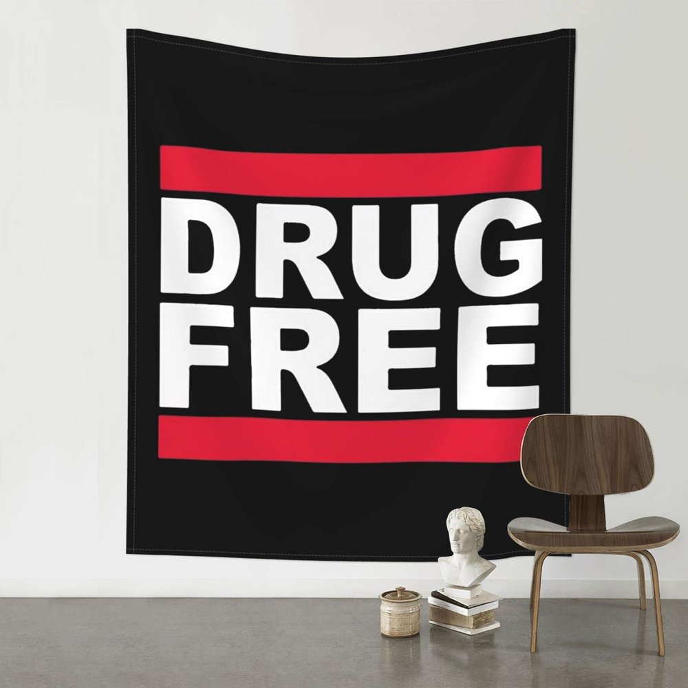 ADTEMP Drug Free Tapestry 60x51 Inch Art Wall Hanging Banner Tapestry Bedroom Living Room Dorm