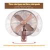 Topjia Metal Retro Wall Fan,3 Speed Mechanical/Remote Control Wall-mounted Fan,Left and right oscillating head wall mounted fan for Industrial,Commercial,Residential (16 inch, Bronze manual) view 3