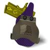 HolsterBuilder OWB Paddle, Durable & Lightweight Holster Attachment, USA Made Concealed Carry Holster Paddle for Men & Women view 4