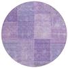 Addison Rugs Chantille ACN664 Lavender 8' x 8' Indoor Outdoor Round Area Rug, Easy Clean, Machine Washable, Non Shedding, Bedroom, Entry, Living Room, Dining Room, Kitchen, Patio Rug view 1