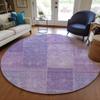 Addison Rugs Chantille ACN664 Lavender 8' x 8' Indoor Outdoor Round Area Rug, Easy Clean, Machine Washable, Non Shedding, Bedroom, Entry, Living Room, Dining Room, Kitchen, Patio Rug view 2
