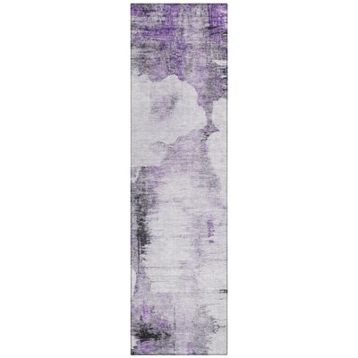Addison Rugs Chantille ACN710 Purple 2'3" x 7'6" Indoor Outdoor Hallway Runner Rug, Easy Clean, Machine Washable, Non Shedding, Kitchen Area Carpet for Bathroom, Patio, Laundry and Bedroom Rug