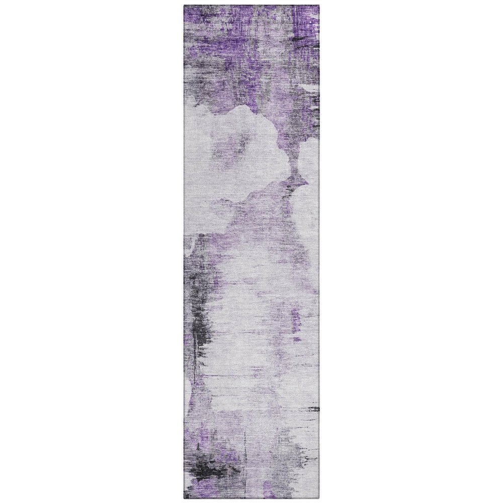Addison Rugs Chantille ACN710 Purple 2'3" x 7'6" Indoor Outdoor Hallway Runner Rug, Easy Clean, Machine Washable, Non Shedding, Kitchen Area Carpet for Bathroom, Patio, Laundry and Bedroom Rug