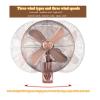Topjia Metal Retro wall Mounted Fan,3 Speed Mechanical Wall Mounted/Remote Control Wall-Mounted Fan,Oscillating Left and Right oscillating Head wall Mounted Fan for Industrial,Commercial,Residential view 3