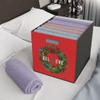 Believe Christmas Felt Storage Box, Christmas Storage Gift Box, Holiday Decor Storage, Holiday Season Box, Red Christmas Box view 2