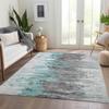 Addison Rugs Chantille ACN704 Teal 8' x 10' Indoor Outdoor Area Rug, Easy Clean, Machine Washable, Non Shedding, Bedroom, Entry, Living Room, Dining Room, Kitchen, Patio Rug view 2