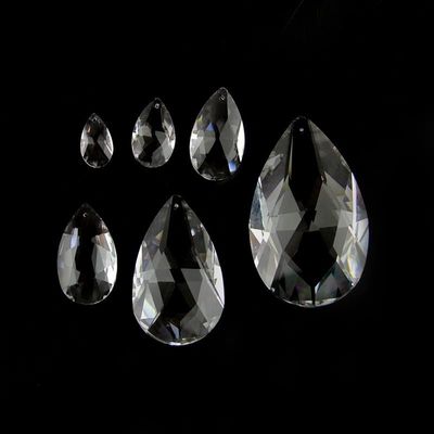 Artsim Chandelier Crystal Prisms Pendants 22mm 20pcs/ 100pcs Clear Hanging Crystal Beads Pendants Parts Chandelier Crystal Prisms Pendants (Size : 100pcs)