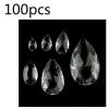 Artsim Chandelier Crystal Prisms Pendants 22mm 20pcs/ 100pcs Clear Hanging Crystal Beads Pendants Parts Chandelier Crystal Prisms Pendants (Size : 100pcs) view 2