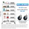 6 Tier NSF Wire Shelf Shelving Unit, 18 x 48 x 82 In 6000lbs Capacity Heavy Duty Adjustable Storage Metal Rack with Wheels/Leveling Feet & Shelf Liners, Ideal for Garage, Kitchen, and More - Chrome view 2