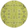 Addison Rugs Chantille ACN697 Aloe 8' x 8' Indoor Outdoor Round Area Rug, Easy Clean, Machine Washable, Non Shedding, Bedroom, Entry, Living Room, Dining Room, Kitchen, Patio Rug view 1