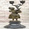 Classic Victorian Statue - Young Girl with Tulip Vase Bronze Sculpture Gift Gift Home Deal by Finery Bronze view 1