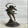 Art Deco Diana The Huntress Signed Bronze Statue Figurine HOT CAST Girl Figure Gift Home Deal by Finery Bronze view 1