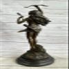 Art Deco Diana The Huntress Signed Bronze Statue Figurine HOT CAST Girl Figure Gift Home Deal by Finery Bronze view 4
