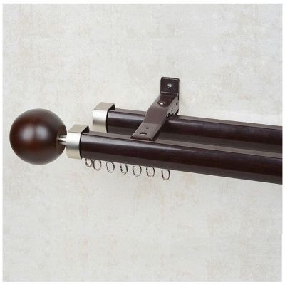 Curtain Double Track Set Heavy-Duty Curtain Rails 75-600cm Curtain Rods for Patio, Sliding Glass Door, Living Room (Color : C, Size : 80cm(2 * 80cm))