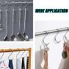 AMZFULY 20Pcs S Hooks for Hanging,3.5 inch S Shaped Hooks for Kitchenware Pots Work Shop Utensils Clothes Bags Bathroom Towels Garden Plants view 4