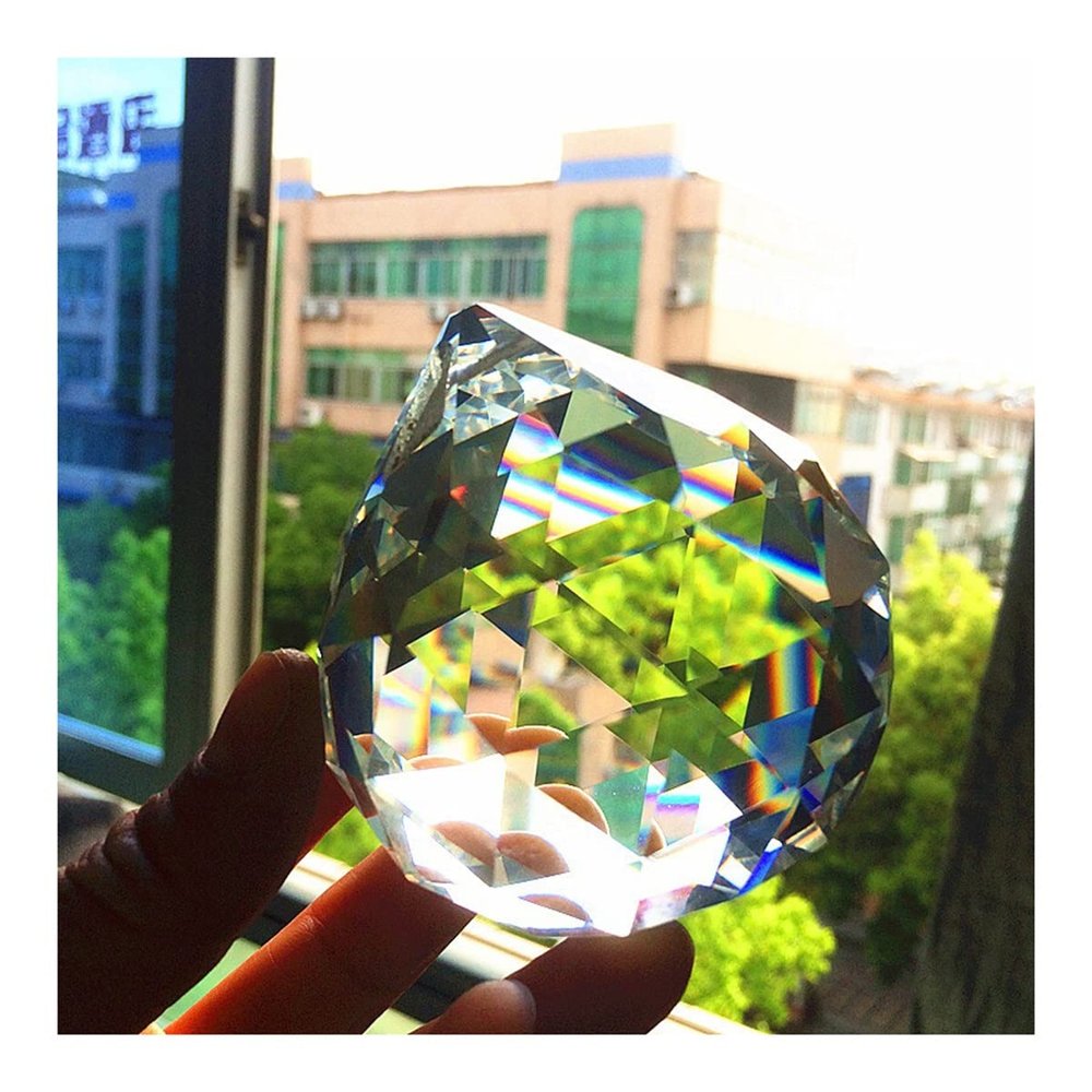 Chandelier Crystal Prisms Pendants K9 Clear Crystal Faceted Chandelier Ball 70mm Sphere Christmas Chandelier Crystal Prisms Pendants
