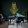 Anubis Metal Wall Art, Metal Art Wall Decor, Mythological Wall Art, Anubis Metal Decor, Egyptian Mythology Wall Hanging, Bedroom Decor, Livingroom Decor, Housewarming Gift (Silver, 48 x 33 inch / 121 x 85 cm) view 3