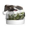 KoNsev Christmas Hat,Adult Santa Hat,Xmas Holiday Funny Hats for Adults Party Costume Supplies,Opossum In Snow Print view 1