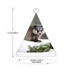 KoNsev Christmas Hat,Adult Santa Hat,Xmas Holiday Funny Hats for Adults Party Costume Supplies,Opossum In Snow Print view 3