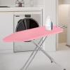 Tomeusey Ironing Board Cover and Pad Standard Ironing Board Full Size with Elastic Edge and Hook and Loop Fasteners Meat Pink Stain Resistant Cover for Ironing Board view 2