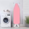 Tomeusey Ironing Board Cover and Pad Standard Ironing Board Full Size with Elastic Edge and Hook and Loop Fasteners Meat Pink Stain Resistant Cover for Ironing Board view 4