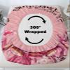 Valentine's Day Fitted Sheet Twin XL Size,Dessert Macaron Cake Drinks Bottom Sheets Bedding Set 2pcs for Girls Women Room Decor,Romantic Pink Deep Pocket Bed Sheet&Pillowcases view 4