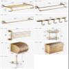 Bathroom Accessories Carved Brass Hardware Set Wall Mounted Towel Bar Paper Holder Cloth Hook Bathroom Hardware Kit,FA2 view 2